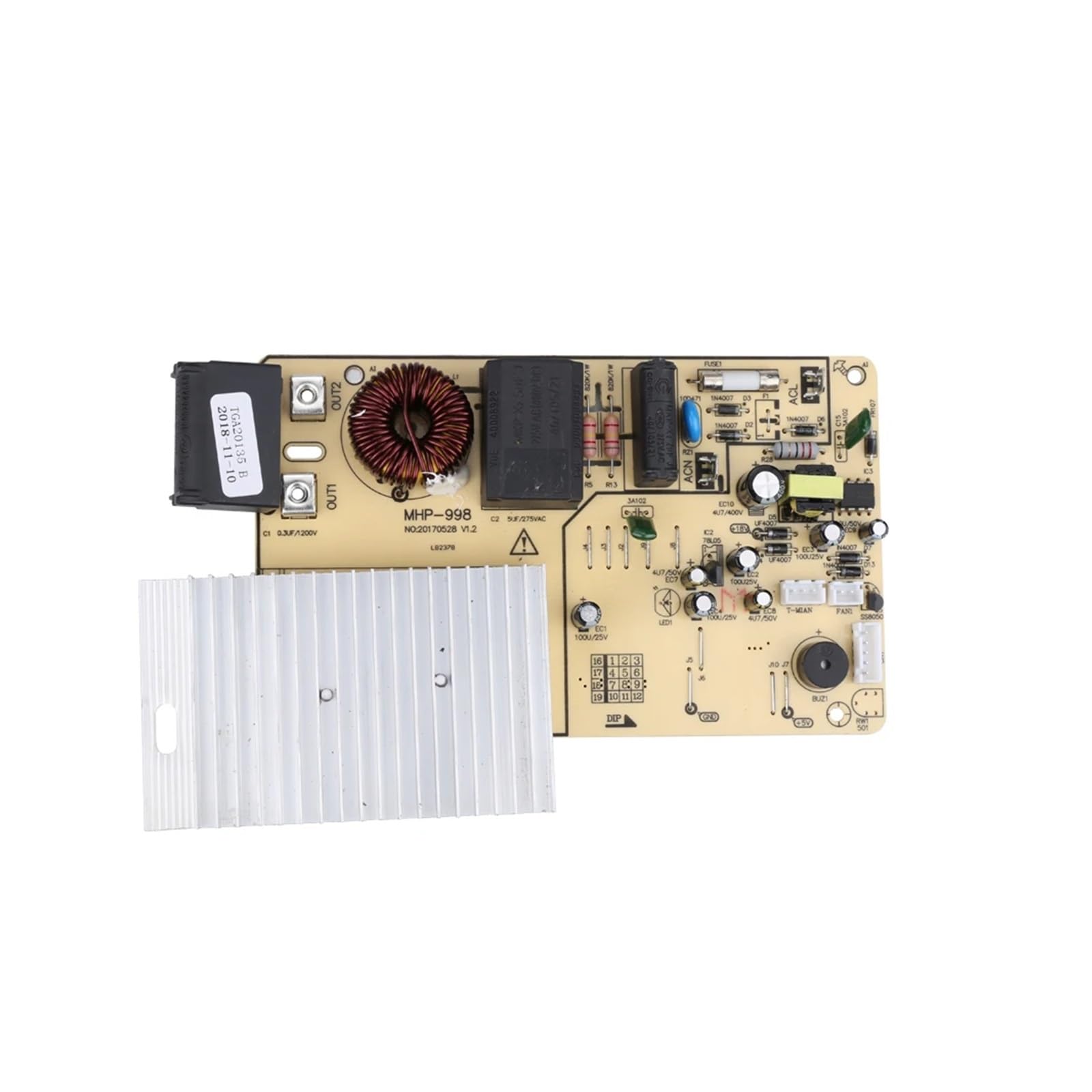 Genérico Placa de Circuito de 2000 W y 220 V con Panel de Control de Calentamiento por inducción de Bobina Adecuado for cocinas de inducción