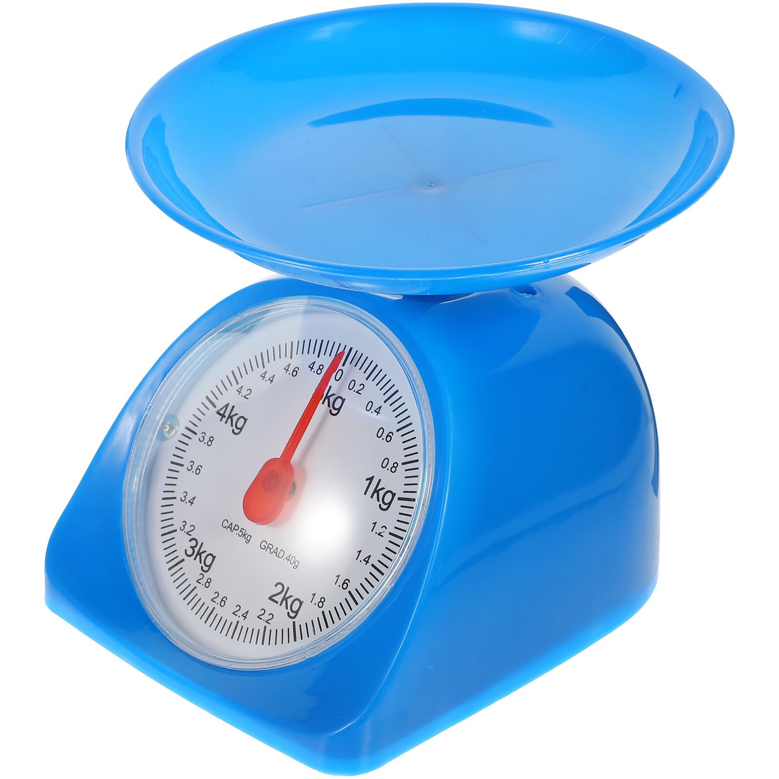 Báscula de Cocina Digital Redonda Bandeja, 5kg, Abs | Diseño Creativo, Lectura Fácil Oscuridad, Antideslizante, Portátil, Uso Doméstico, Color Aleatorio