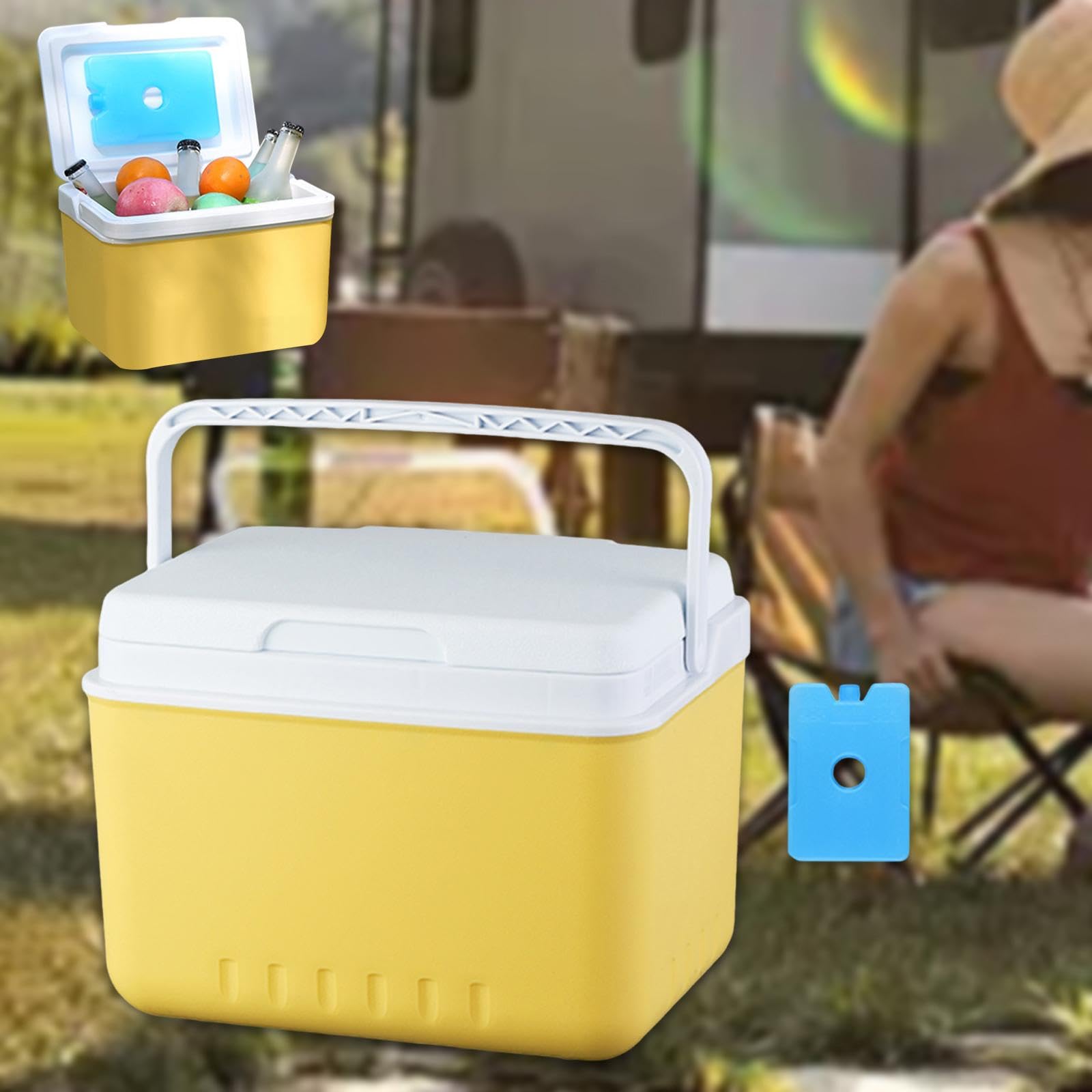 Nevera Portátil Isotérmica, Organizador, Contenedor, Refrigerador, Cubo para Bebidas, Estuche para Camping, Pesca Y Barbacoa.