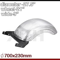 Vista 6 de XKH Grupo 9" Custom Fender Fit 180 – 200 Amplia Tire strutless trasera para Harley Softail Fat Boy