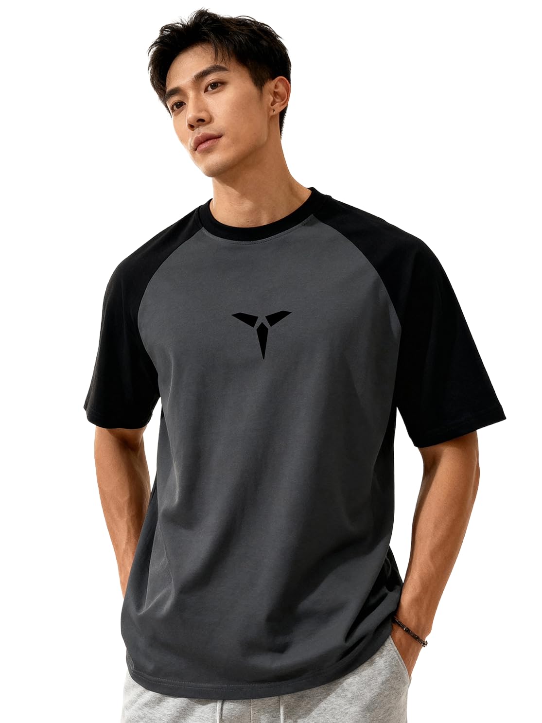 tom milton Men Round Neck Reclon Half Sleeve Oversize Tshirt-picture-5