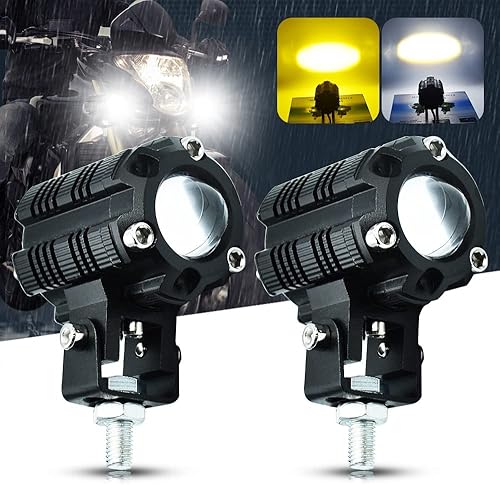 Luces de conducción de motocicleta DC9-32V proyector súper brillante luces deportivas impermeables para coches, ATV, bicicleta, Yamaha, UTV, camión,