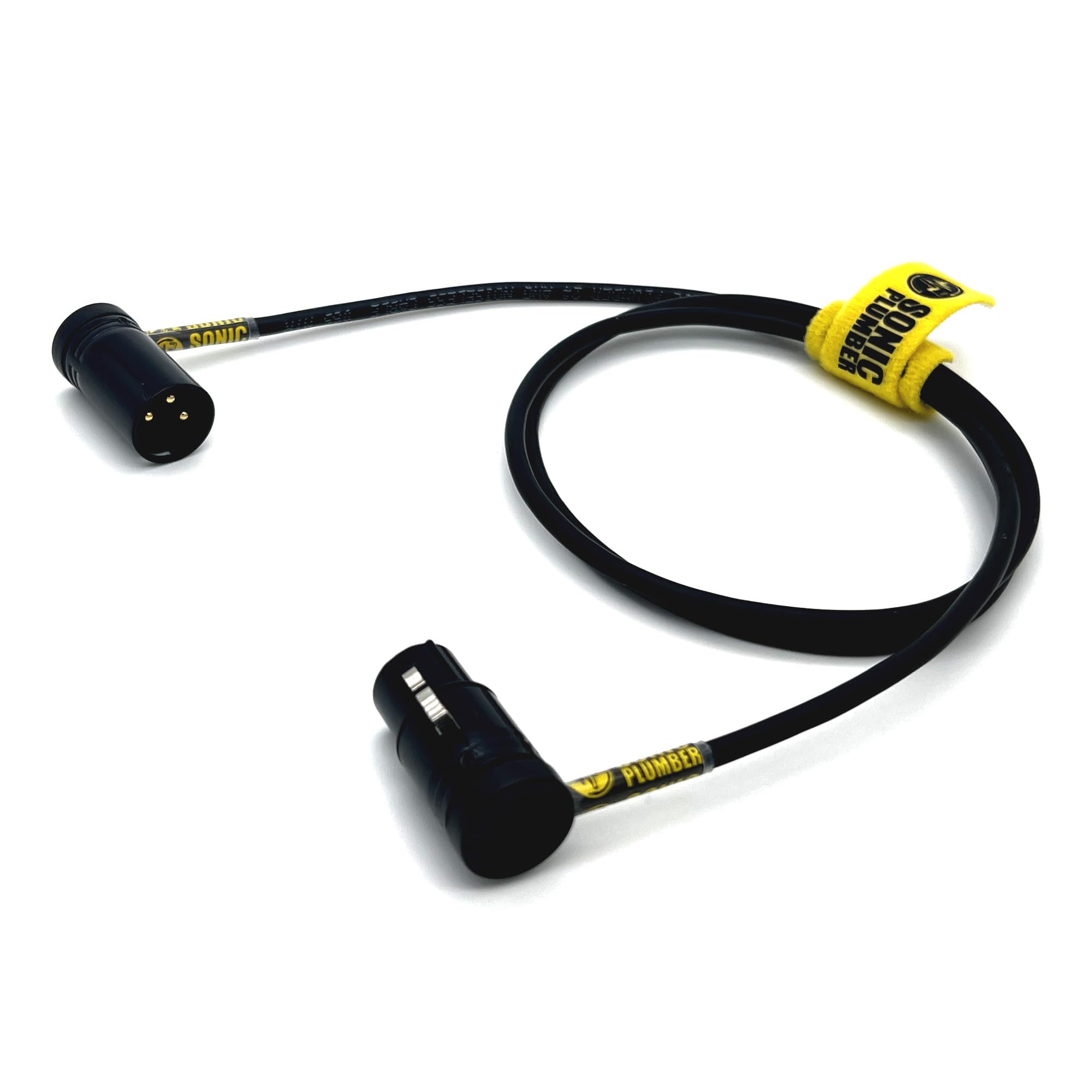 Sonic Plumber Low Profile XLR Cable with Cable Tie (1meter / 3.28ft)-image-1