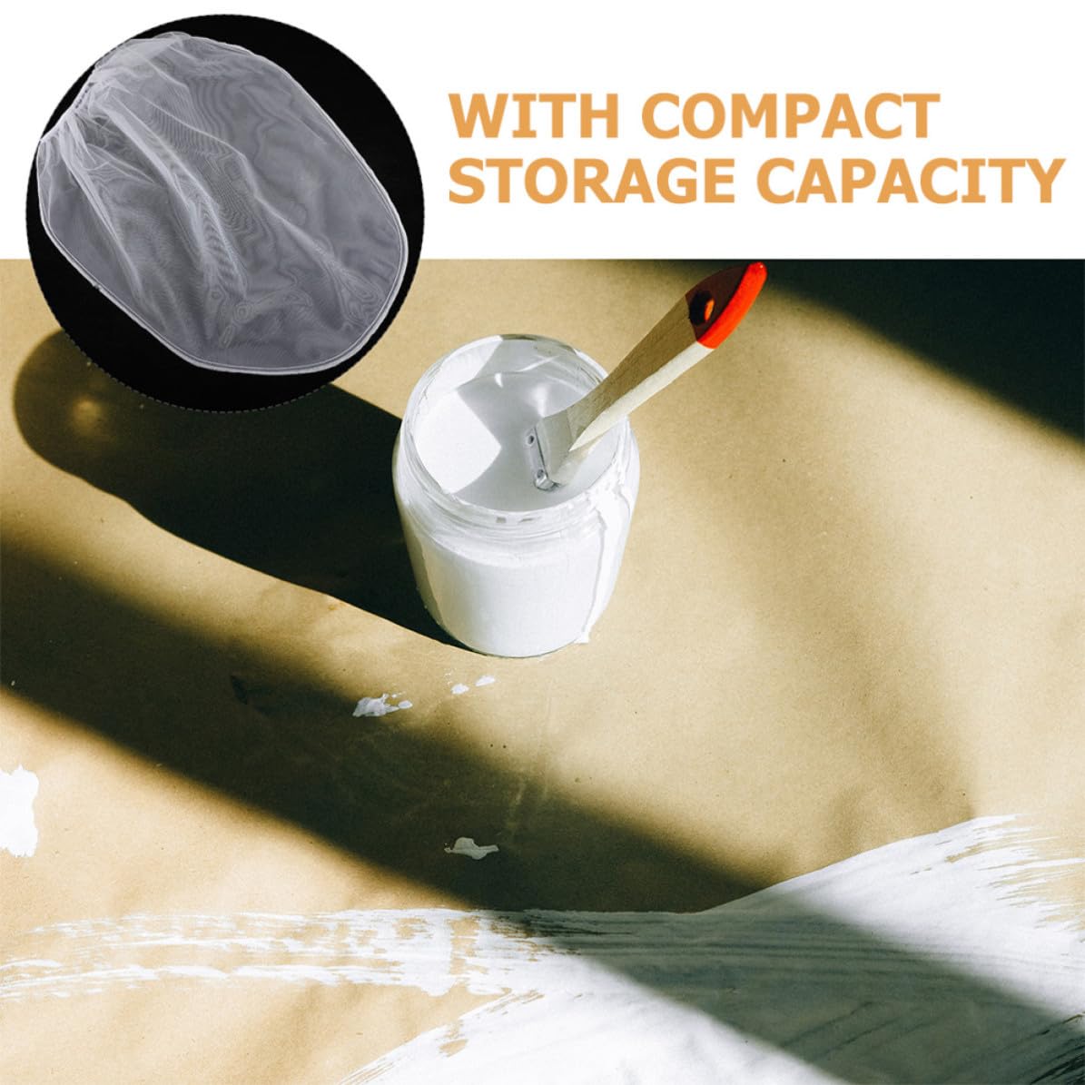 6pcs 5 Gallon Polyester Paint Filter Bags with Elastic Opening
