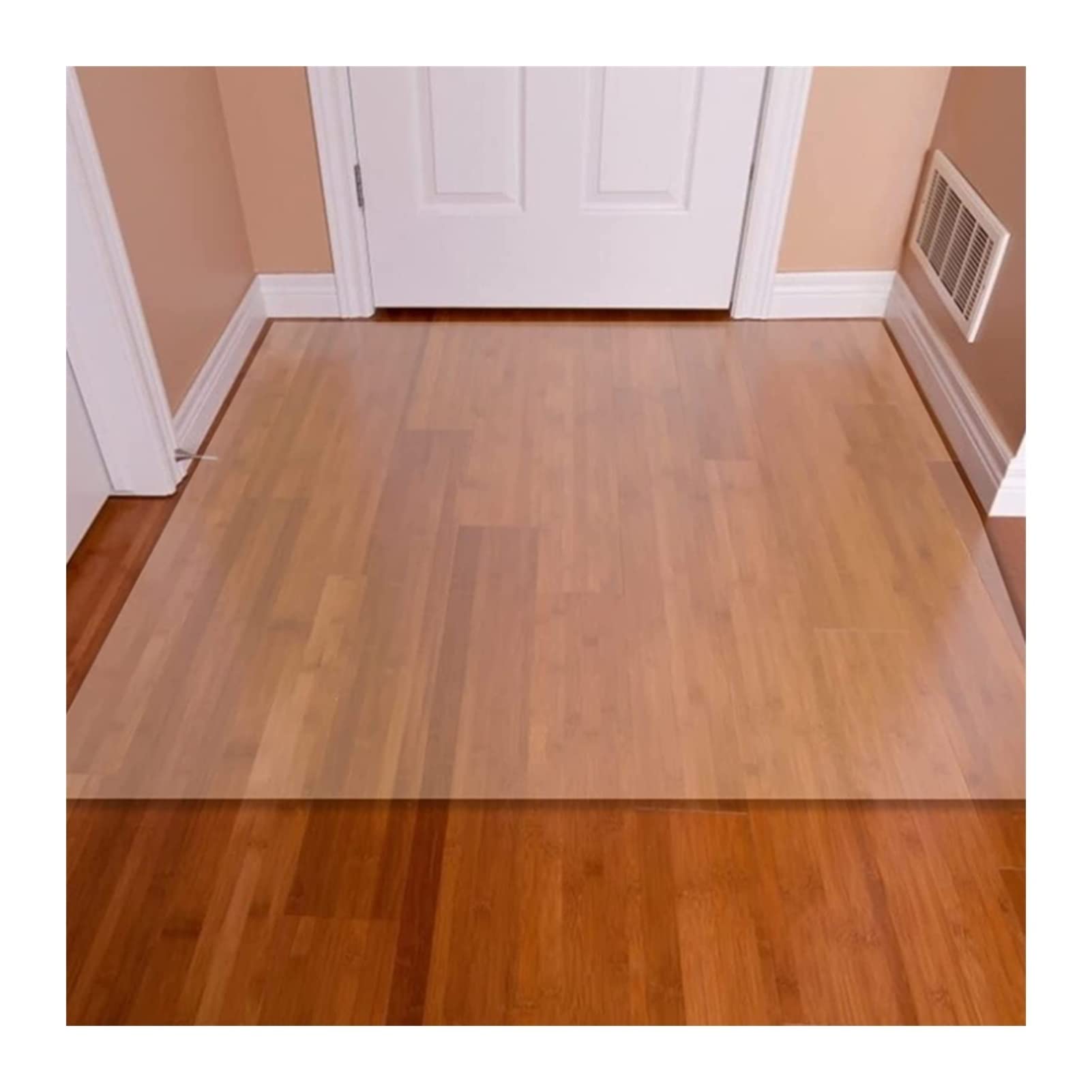 Alfombra protectora antideslizante de vinilo de PVC para suelos de madera dura, 1,5 mm de grosor, 135 x 215 cm, revestimiento de suelo para el hogar y la oficina, fácil de limpiar, uso versátil