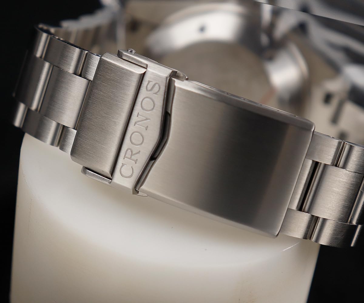 Cronos PT5000 - Reloj de buceo automático para hombre, acero inoxidable, resistente al agua, 3000 metros, reloj profesional para hombre