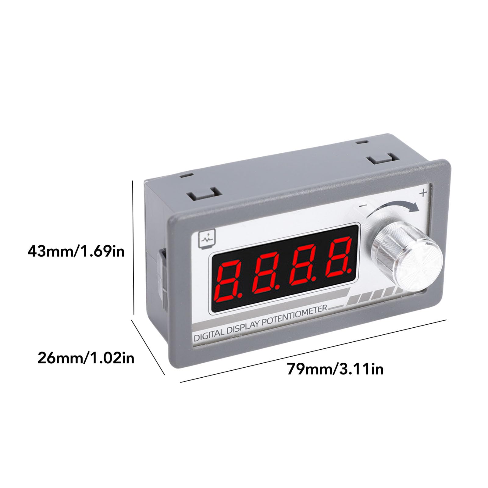 Fafeicy Potentiomètre à Affichage Numérique 10KΩ, Potentiomètre Programmable 10KΩ avec Affichage à 4 Chiffres 0,4 Pouces pour Onduleur de Contrôleur de Vitesse