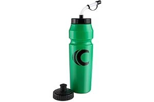 1-Liter Water Bottle with Long Straw for Helmets