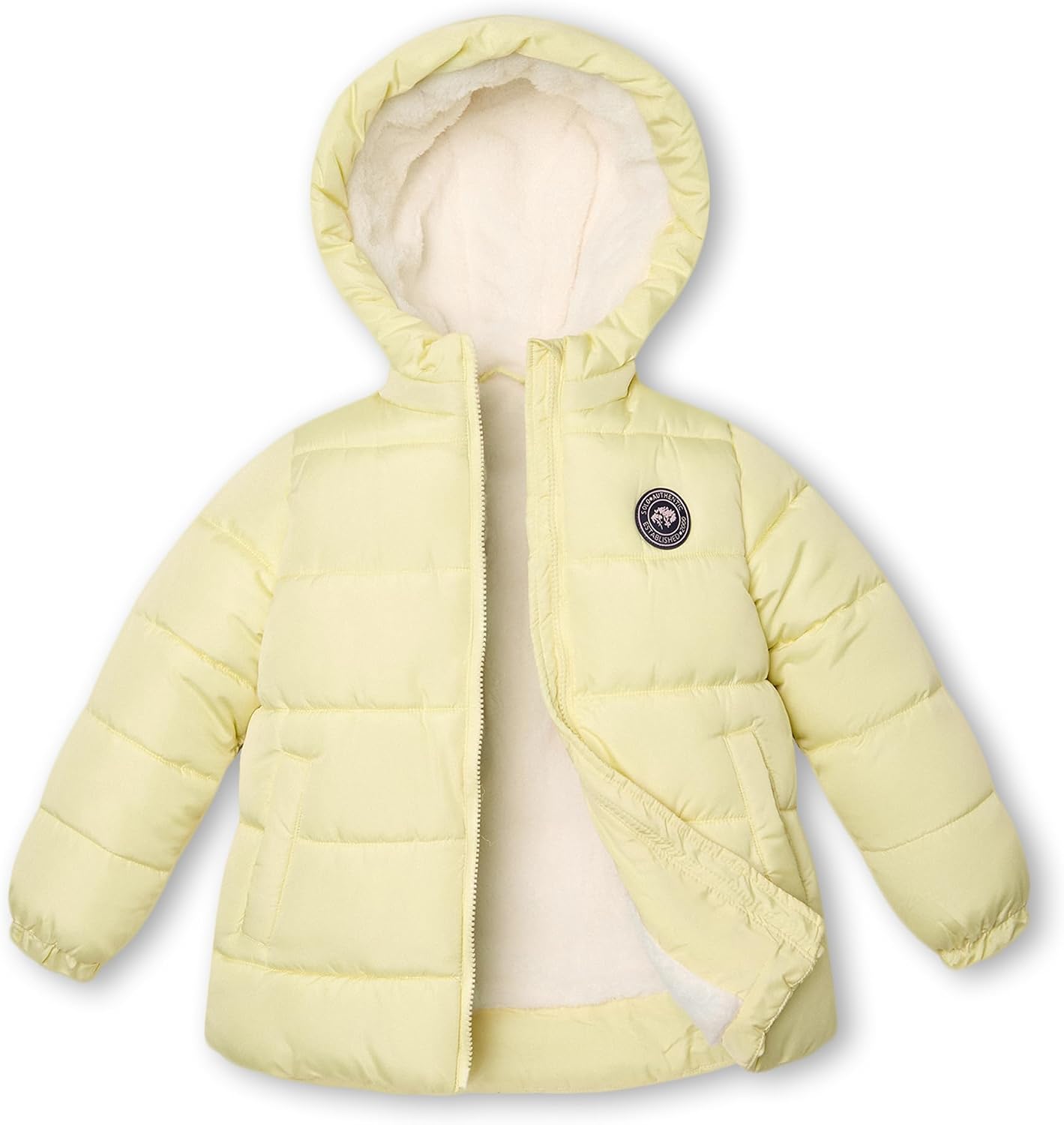 maoo garden Little Girls Winter Jacket 4-7 Years Toddler Puffer Fleece Lined Lightweight Water-Resistant Coat