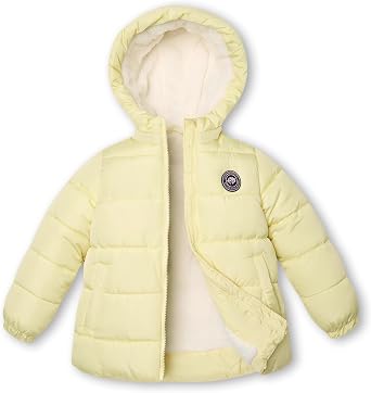 maoo garden Little Girls Winter Jacket 4-7 Years Toddler Puffer Fleece Lined Lightweight Water-Resistant Coat