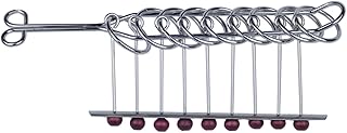Excefore 9 Linked Rings Metal Puzzle, Traditional Brain Teasers Mind Game for Adults and Kids, Classical Handheld IQ Trick Toy, Suitable for Anyone