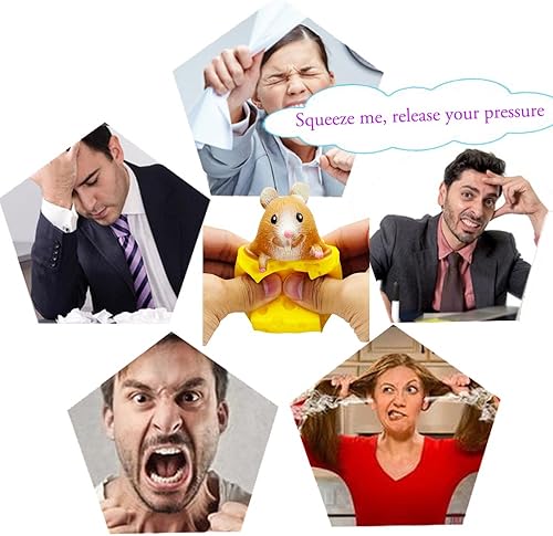 Miniatura 7 de Juguete para apretar con queso, ratón, 3 piezas, para aliviar el estrés, la ansiedad, la tensión, regalo sensorial, recuerdo de fiesta, premio en el