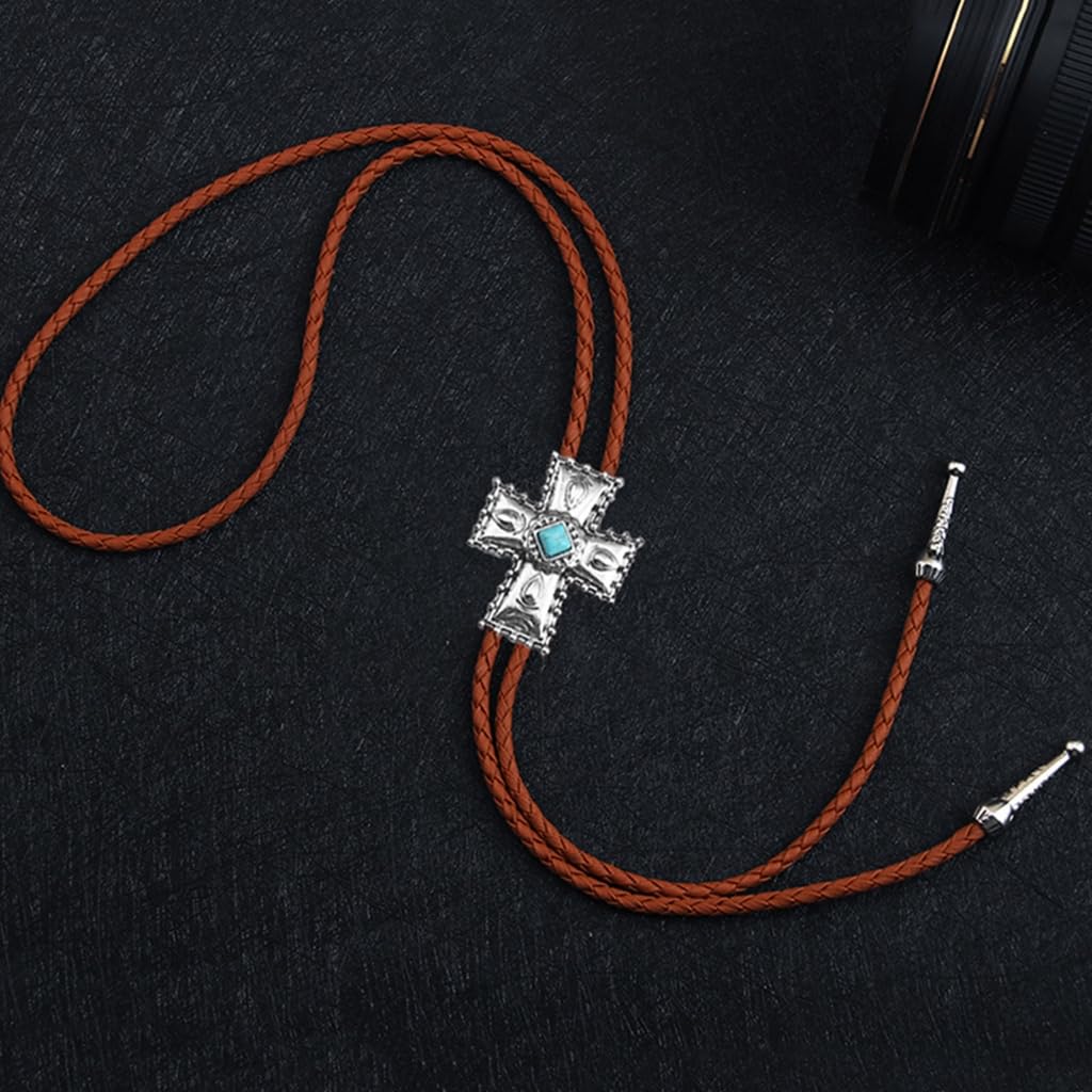 Cravatte da Cowboy, Collana con Cravatta Corda di Similpelle da Cowboy Ciondolo in