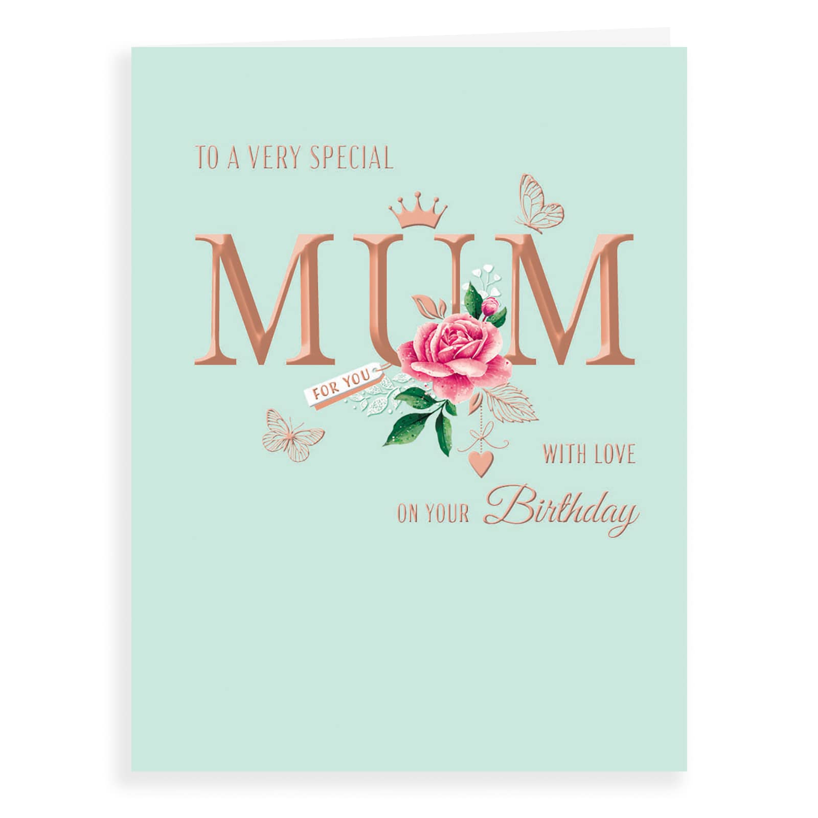 Piccadilly Greetings Avant Garde Studios Classic Birthday Card Mum - Green, 8 x 6 inches
