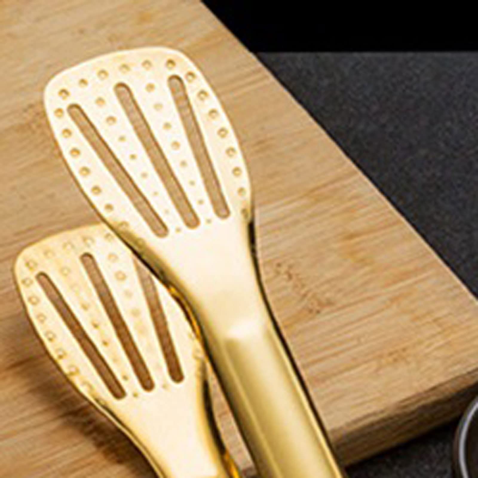 JINGYAN Pince à glaçons Barbecue Clip Steak Clip Baking Supplies Bread Clip Thick Stainless Steel Food Clip Kitchen Accessories Tongs