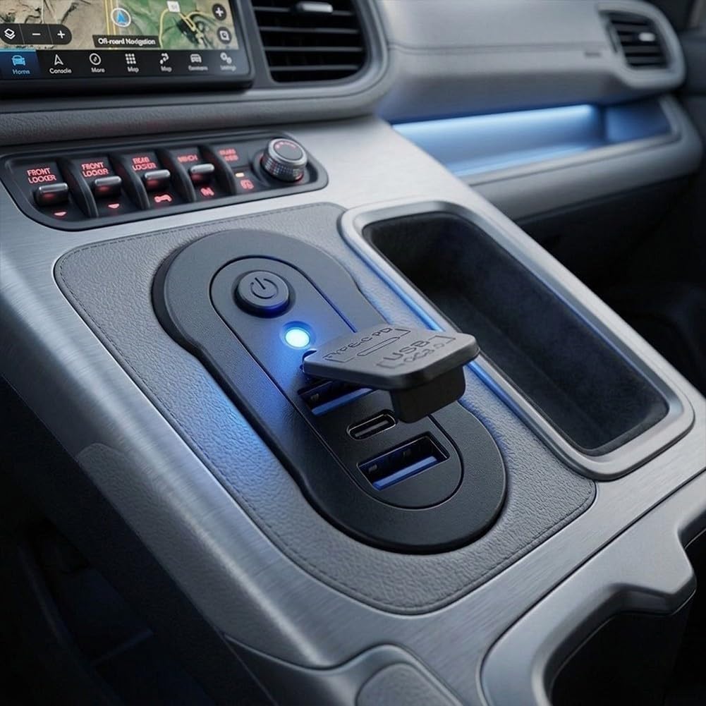 Socket USB Empotrar 72W para carga Rápida Coche Socket USB Empotrar