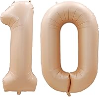 Vista 439 de GOER Globos con el número 80 para decoraciones de fiesta de cumpleaños número 80, globos de helio de aluminio jumbo de 42 pulgadas para 80 Oro rosa