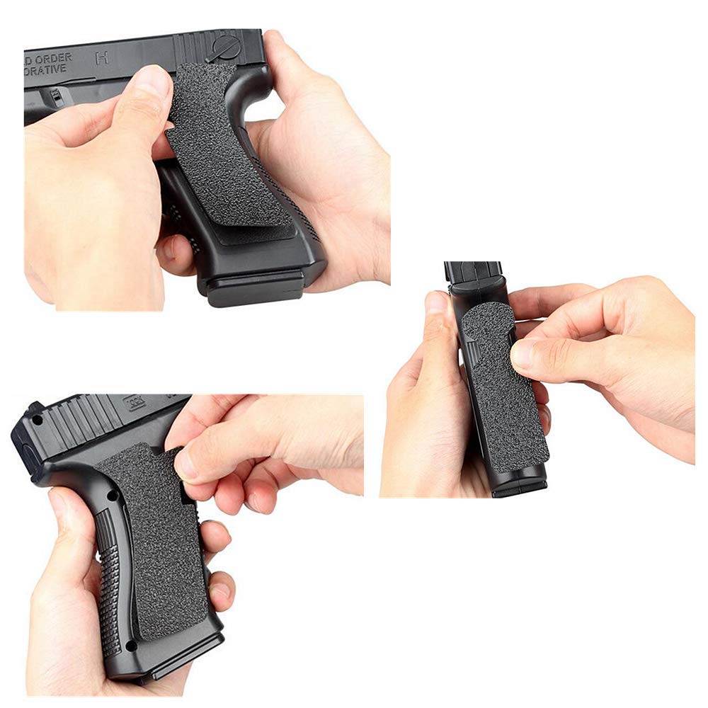Non-Slip Rubber Texture Grip Wrap Tape Glove for G17 G19 G20 G21 G22 G25 G26 G27 G32 G33 G38 G43 Holster 9mm Pistol