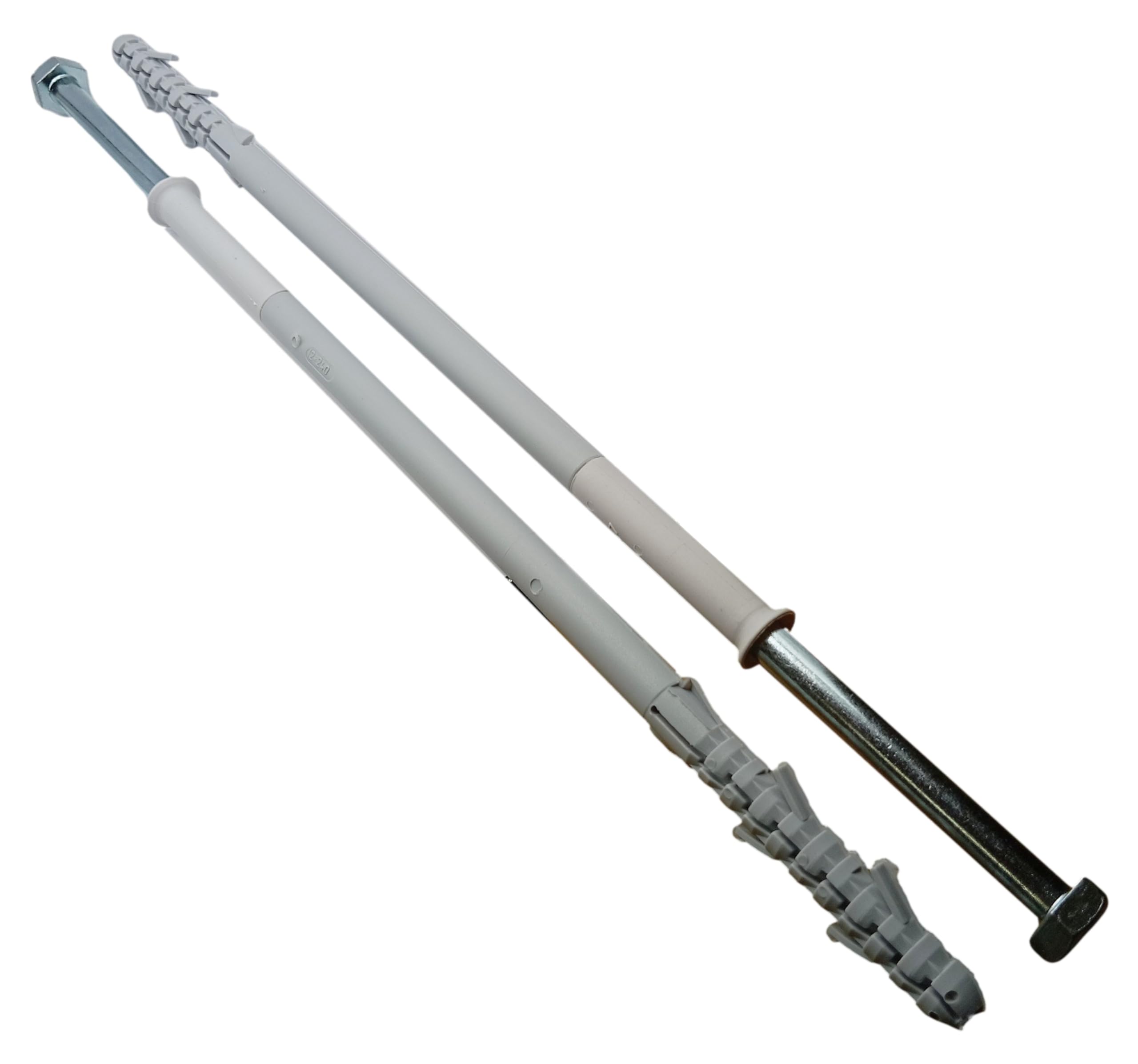 Lot de 10 ancrages muraux robustes pour vis tire-fond 10 x 300 mm avec chevilles en plastique de 12 x 300 mm, fixations solides pour brique, béton et pierre 30,5 cm