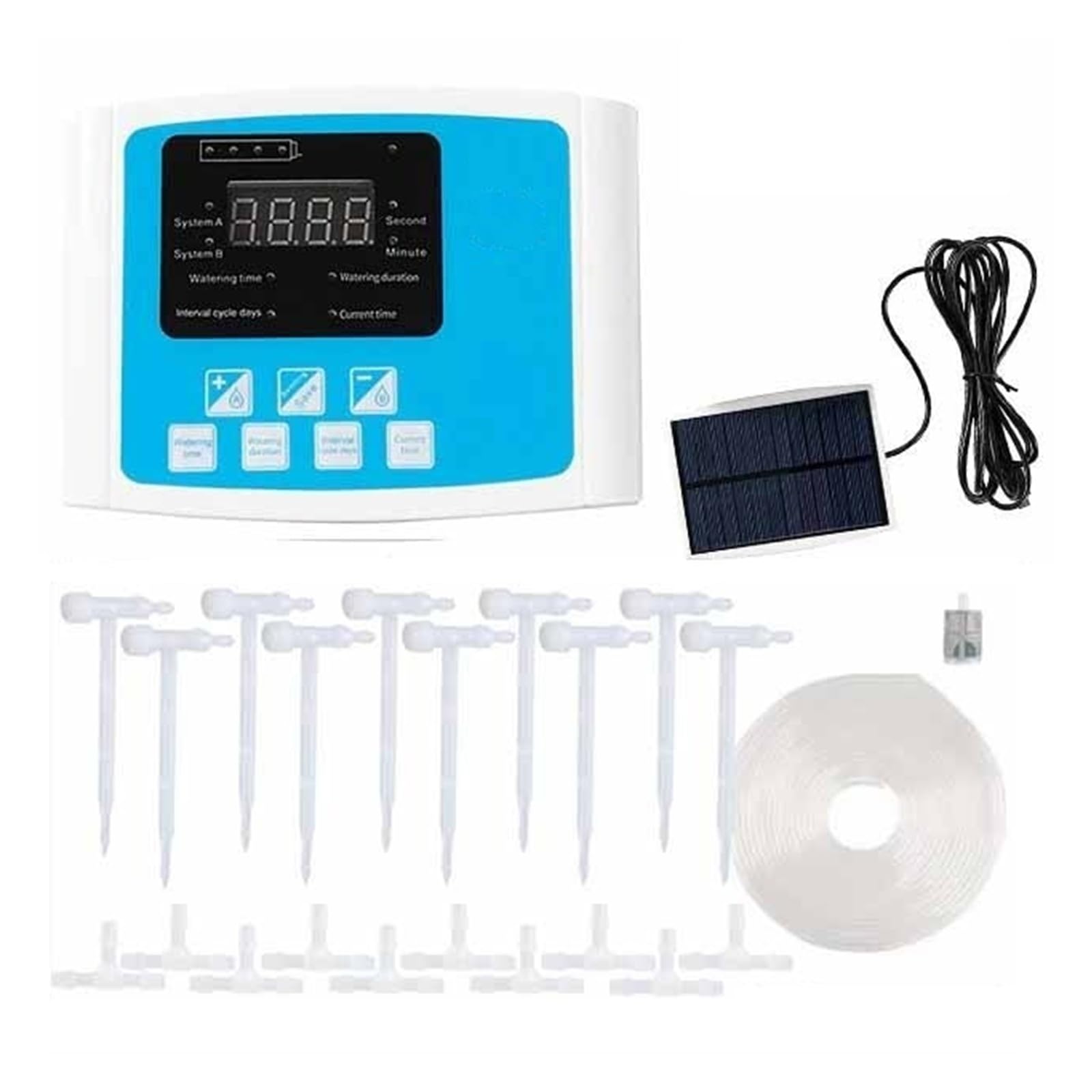 Temporizzatore for irrigazione a goccia con doppia pompa solare for irrigazione del giardino