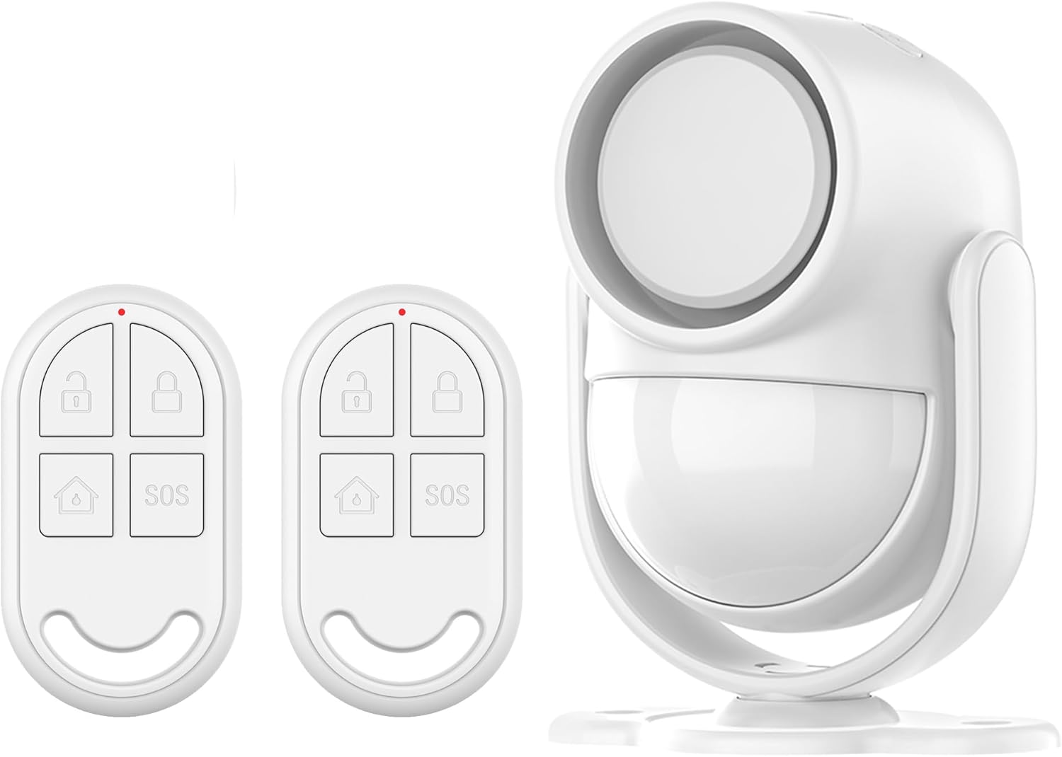 125dB Wi-fi Safety Alarm System with 328ft Distant & 40ft PIR Movement Sensor – Indoor/Out of doors Siren Alarm for House, Storage, Warehouse, Retailer – Battery Included (White)