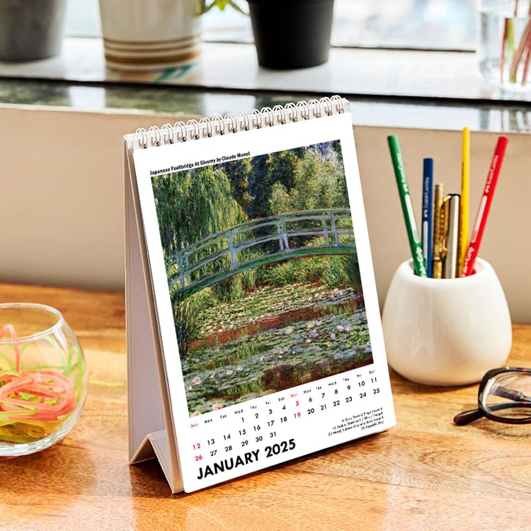 Image of Tallenge - Modern Masters - 2024 Desk Calendar - 6 x 9 Inches for Home & Office (Paper, Desk Calendar)