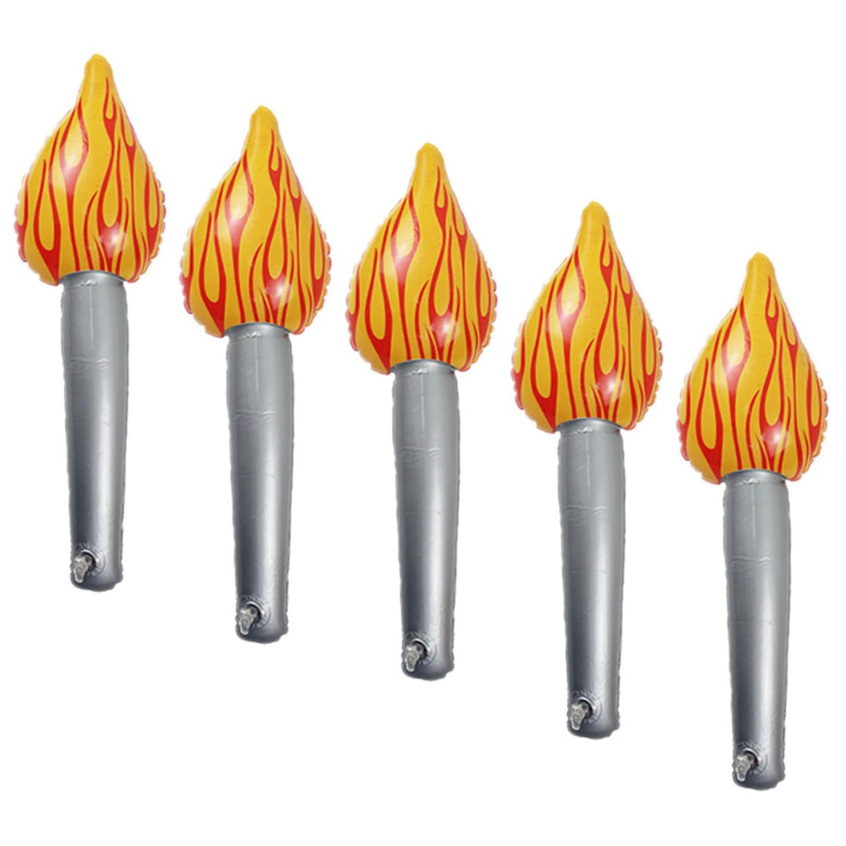 Toddmomy Torche Gonflable Jouet De Torche Artificielle Accessoire De Torche De Sport Accessoire De Torche De Simulation Jouet Torche Gonflable Feu Gonflable PVC