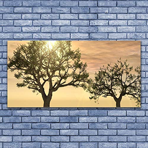 Déco mural moderne nature arbres avec la grande toile Tulup 140x70 cm - 3