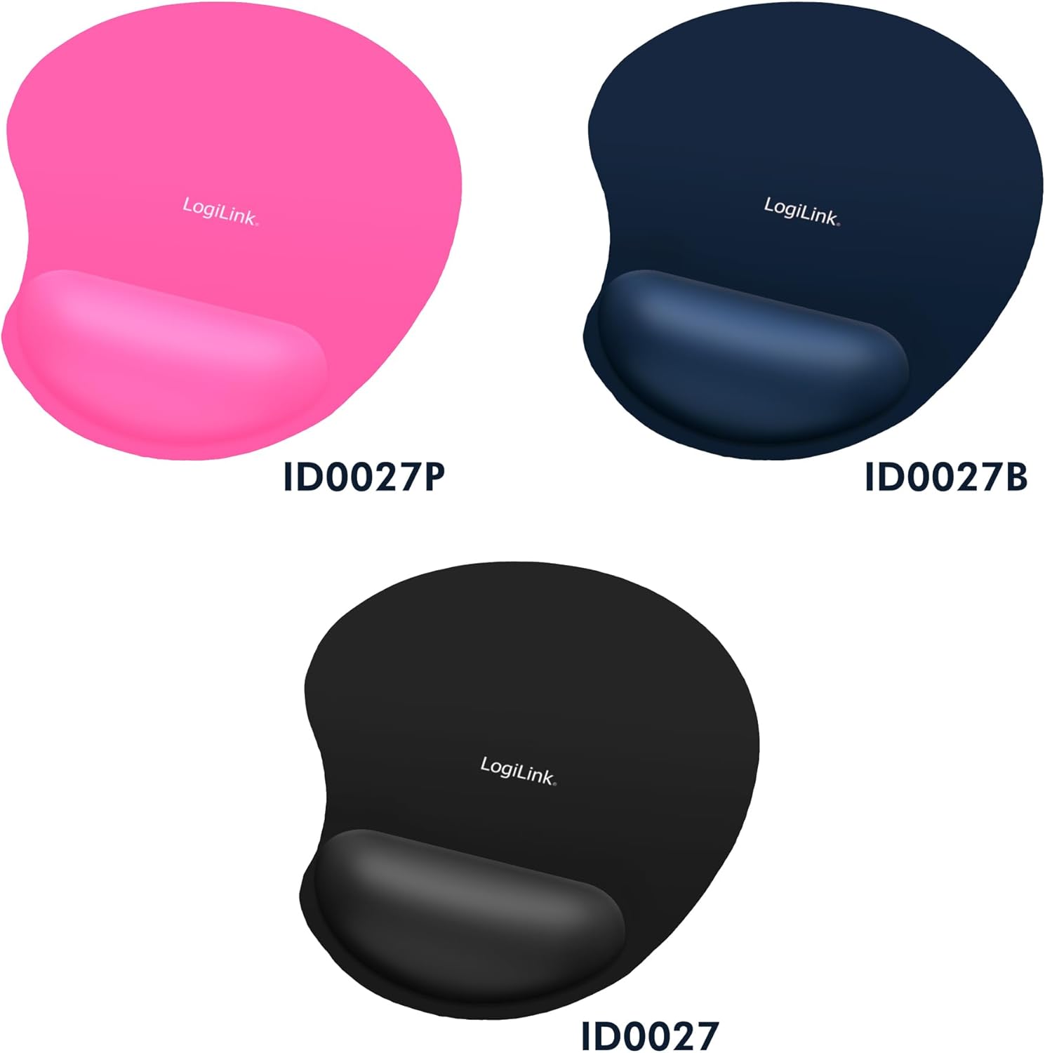 LogiLink Mouse Pad with Gel Wrist Rest - Blue