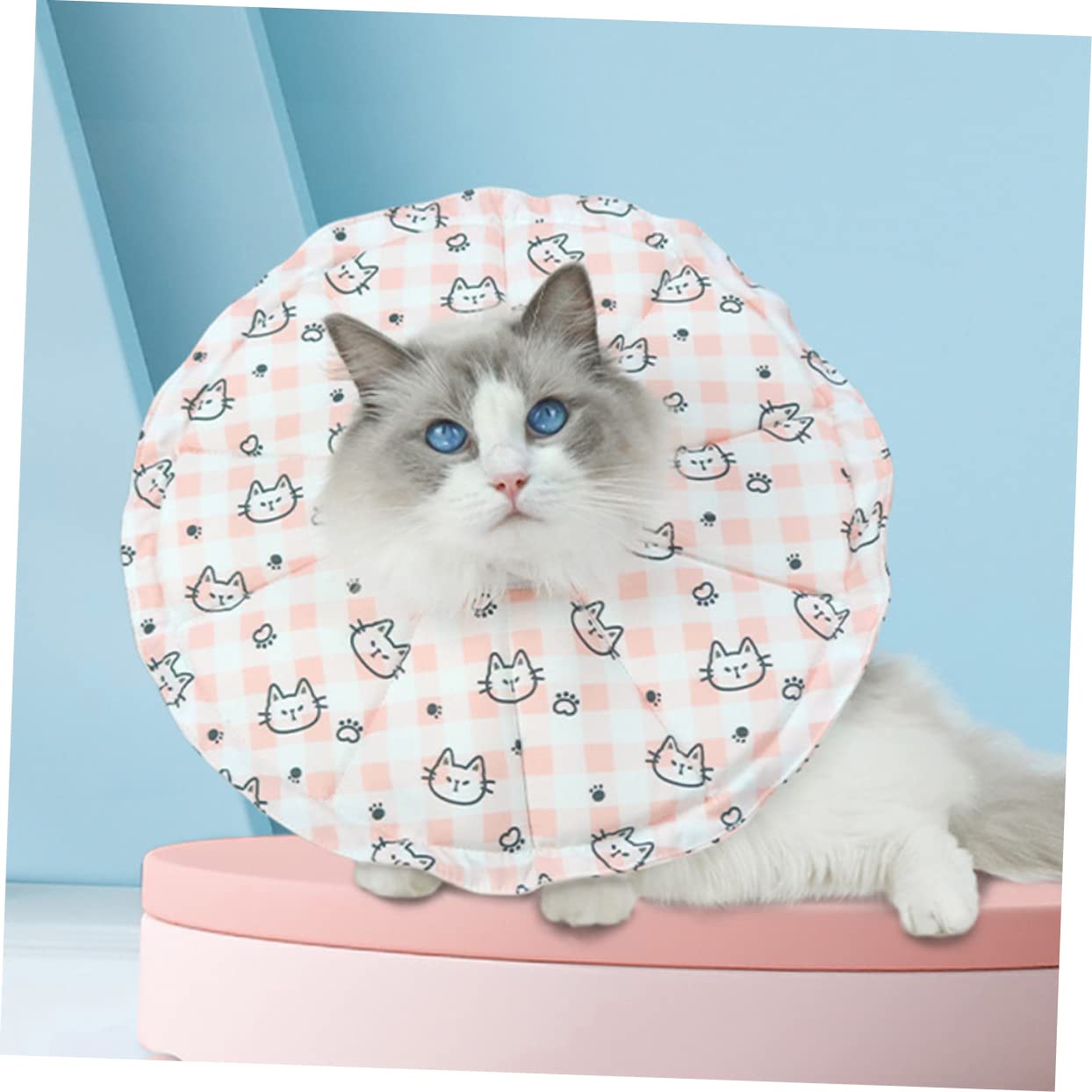 Yardwe Collar Ajustable para Lamer Gatos 2 Unidades Cómodo para El Cuello De Tu Mascota.