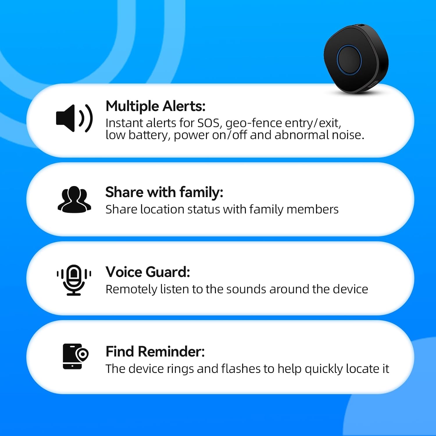 A smartphone screen displaying the 'Jimi Life' app with a timeline of location history and options for selecting dates, along with App Store and Google Play download buttons.