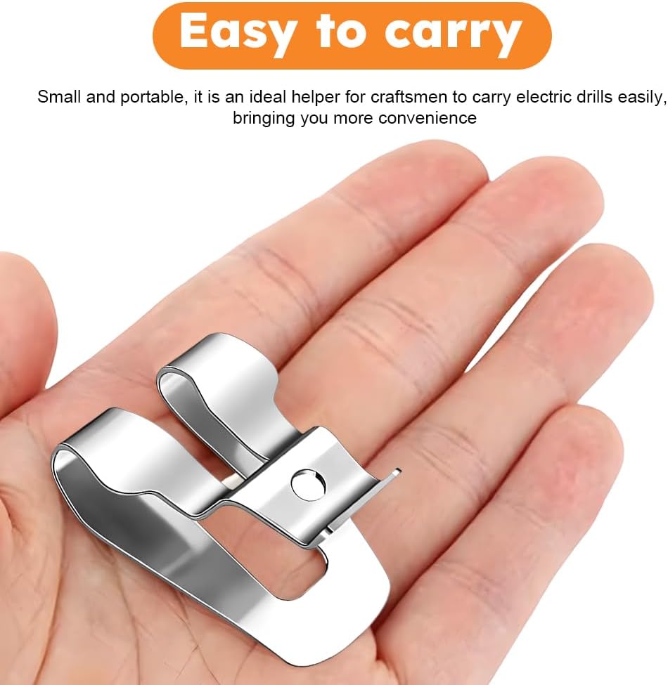 EMVANV 5pcs Drill Belt Clip, Replacement Drill Belt Clip Hook, Drill Clip for Tool for Ryobi and Ri-dgid 18 Volt Tools 633586002 636181001(Size:5pcs), As Picture Show