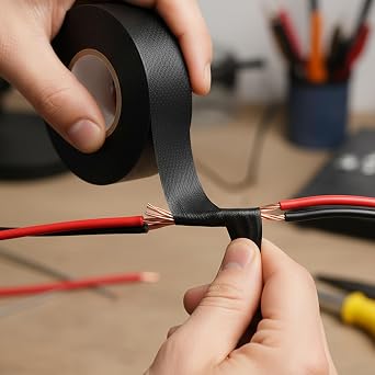 Kendinden Kaynayan Silikon Soğuk Sarma Eriyen Bant 19mm x 5m Tekli Hava Su Elektrik İzolasyonu Siyah
