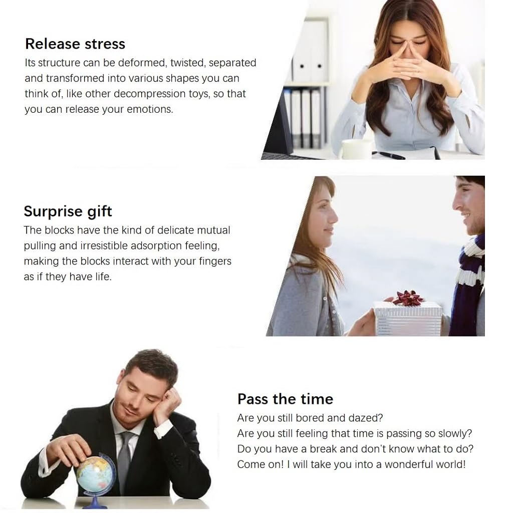 520 Desktop Puzzles Toys for Teenager Adult Stress Relief Magnetic-Slime Toy Office Magnet-Putty