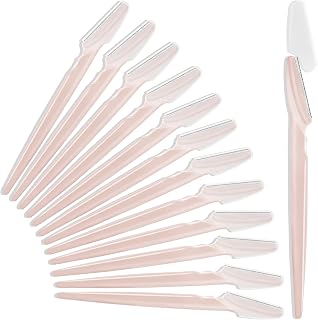 HFATMOS 12 Pcs Eyebrow Razors, Face Razors Multipurpose | Exfoliating Dermaplaning Tools, Eyebrow Trimmers Shaver with Protective Cover for Women Men Body Use