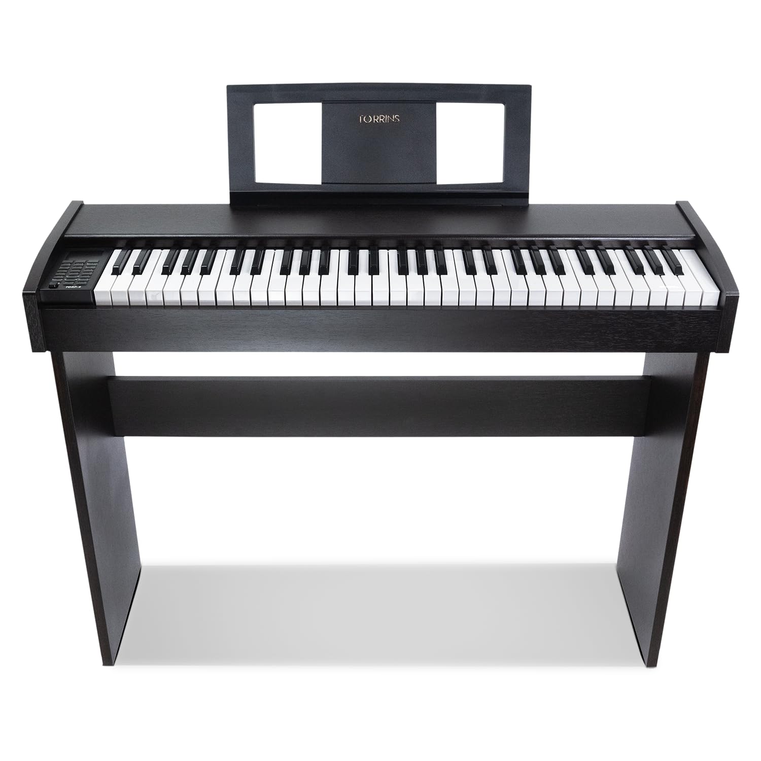 Torrins 61-Key Touch-Sensitive Piano Keyboard with LED Display & Power Adapter | Piano Keyword with Wooden Cabinet Frame Style Stand & Detachable Notation Stand | TORP 5: Intermediate Level-picture-27