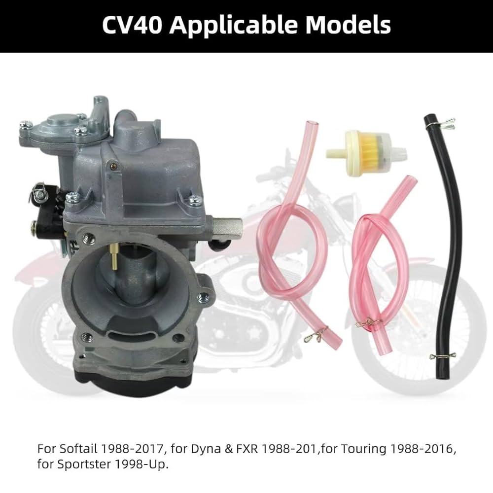 その他 omnichargeOP2HC004BLACK CV 40mm Carburetor With Accelerator Pump For Harley-Davidson