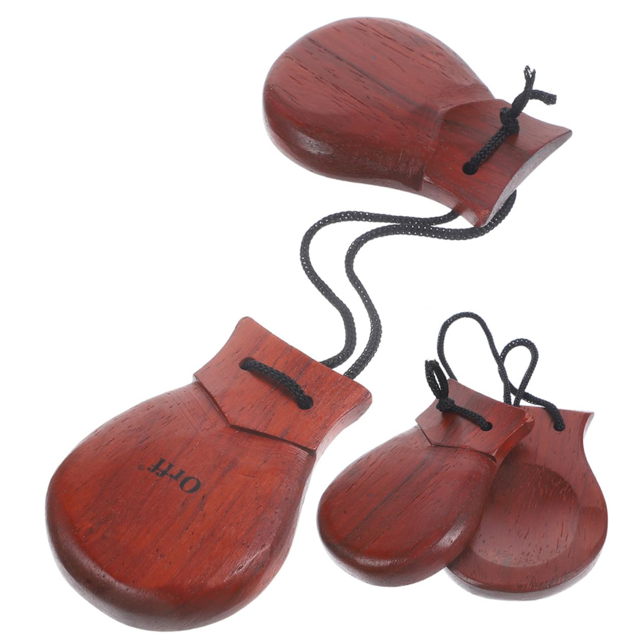 ifundom Handheld Wooden Castanets 2 Pack for Adults Perfect for Parties Classes Music Enthusiasts