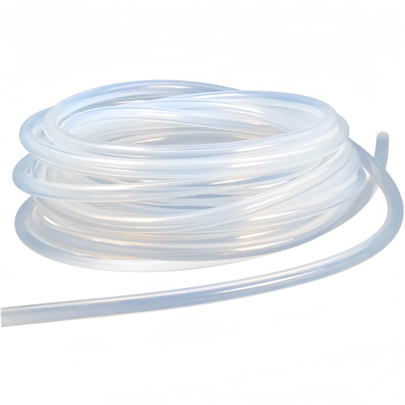 Purzen One Color Transparent Silicone Tubing Flexible High Temperature Stability Rubber Tube Id 8 Mm X Od 10 Mm For Water Transfer Air Line Aquarium Pump Hydroponics Diy,20M
