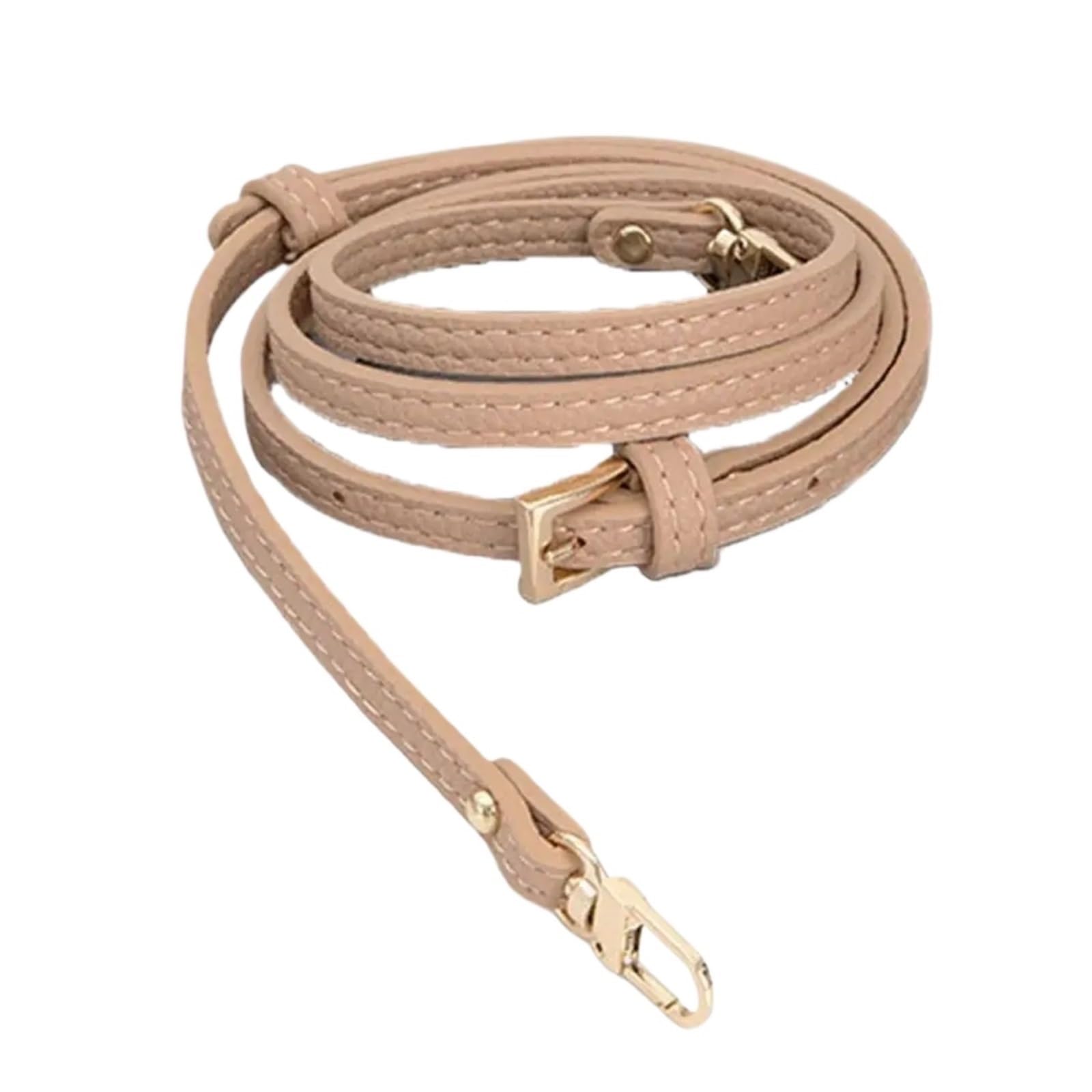 Sangles de remplacement pour sac à main DIY - Chaîne bandoulière en cuir rose clair x2