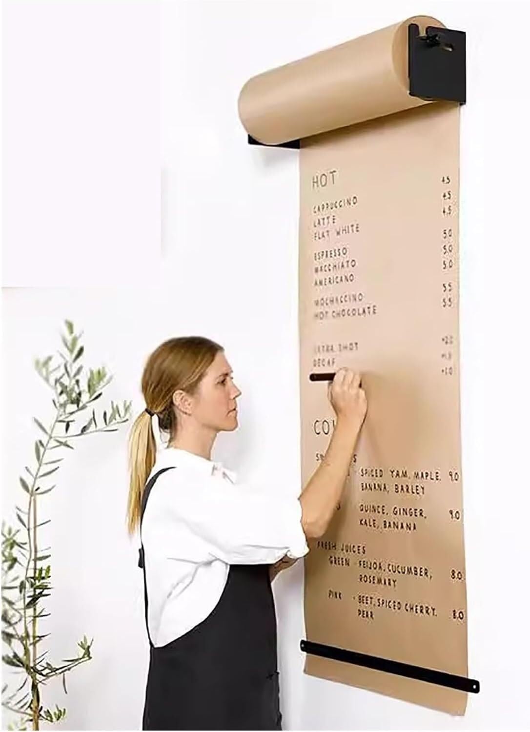 Dozownik do cięcia papieru pakowego w rolce, zestaw rolek papieru pakowego o szerokości 12/24/36/48 cali do robienia notatek/rysowania DIY(12inch/30cm wide)
