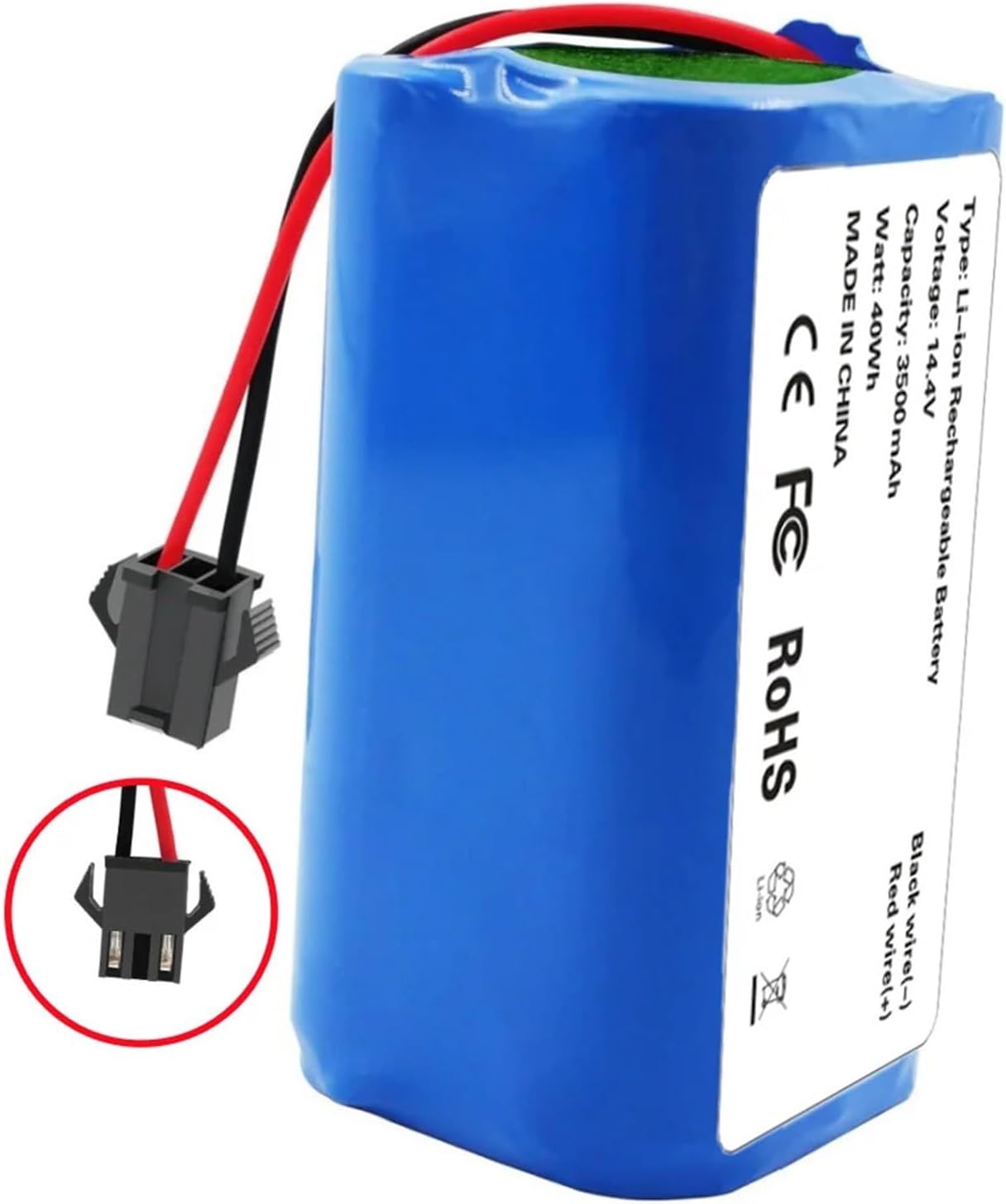 3500mAh Lithium Battery, Compatible For Conga, 990/1790/2290，Compatible For Proscenic, 850T Robotic Vacuum.(3500mAh)
