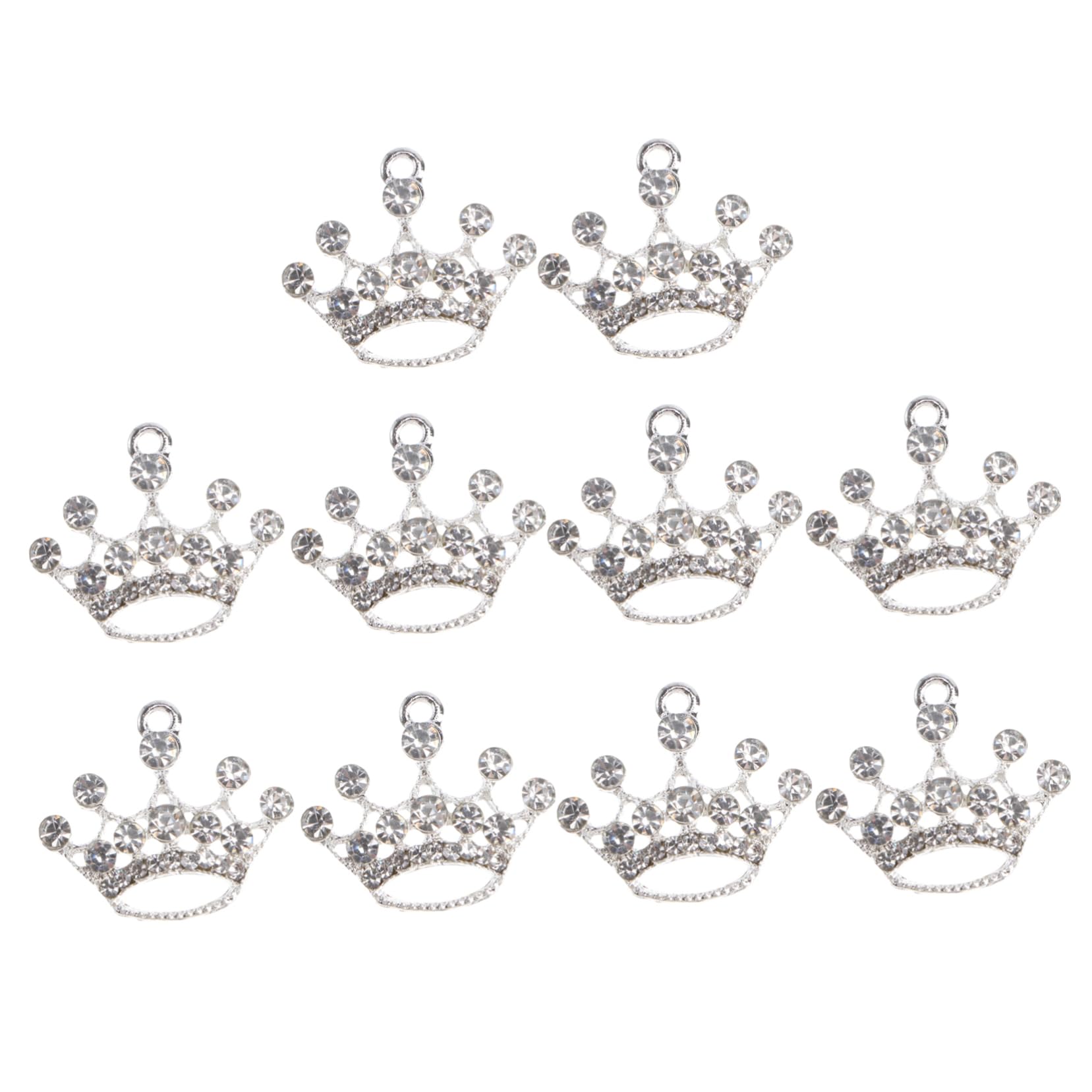 DOITOOL 10pcs Alloy Pet Ornament Crowns Dog Charm Pendant for Parties Mini Crowns for Dog Decorations Wedding Accessories