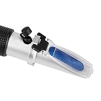 Vista 3 de Refractómetro de vino de mano, refractómetro profesional de prueba de alcohol 0-80% probador de vino, instrumento de medida para bebidas destiladas