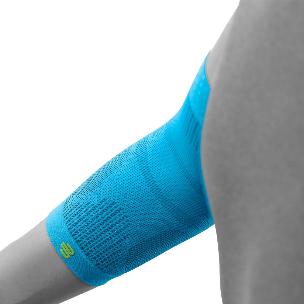 Bauerfeind Codera deportiva de compresión para codo, 1 codera unisex con compresión, para baloncesto, atletismo y deportes de pelota y golpeo, se puede llevar a la derecha e izquierda