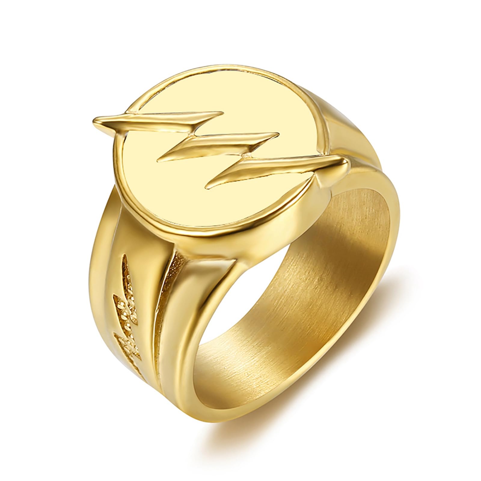 2023 The Flash Season Cosplay Reverse Flash Ring 316L Stainless Steel Mens Gift Jewelry