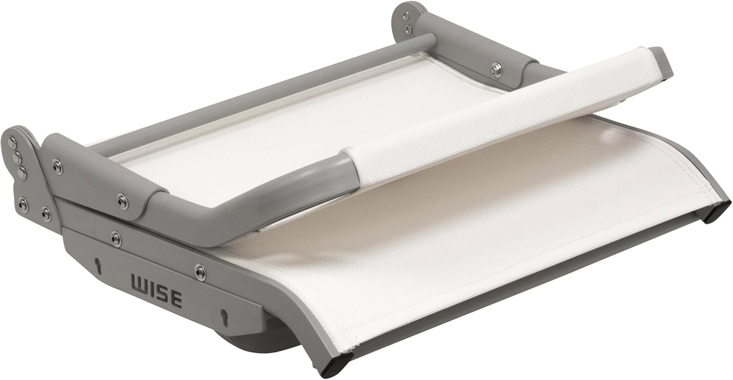 Wise 3374-784 AeroX Cool-Ride Mesh Mid Back Boat Seat - White/Silver Frame