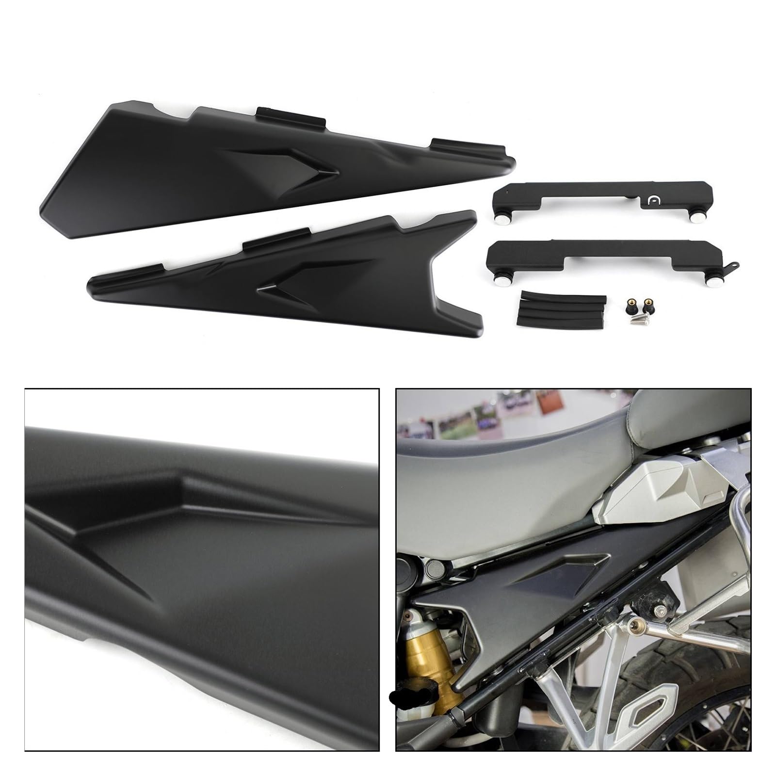 Alette Laterali Carenatura Coperture Carenatura Pannello Centrale Di Riempimento Laterale Per R 1200 GS R1200GS/ADV LC R1250GS/ADV Nero