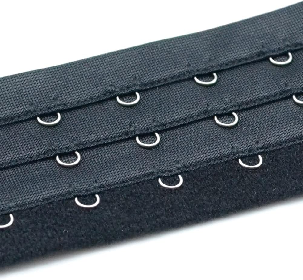 Corset Extender 10 Hooks - Bra Extender 10 Hook Pack of 2 Black&Light Beige