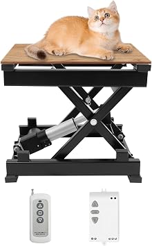 Hydraulic Electric Scissor Lift Table 130lbs, 3.94"-14.57" Lift Table for Material Handling and Transportation Adjustable Electric Lifting Platform with Remote Control 100-370MM